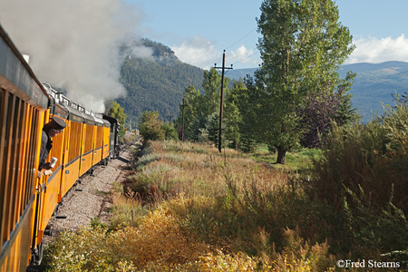 Durango and Silverton Narrow Gauge Railroad Stopped for Brake Check